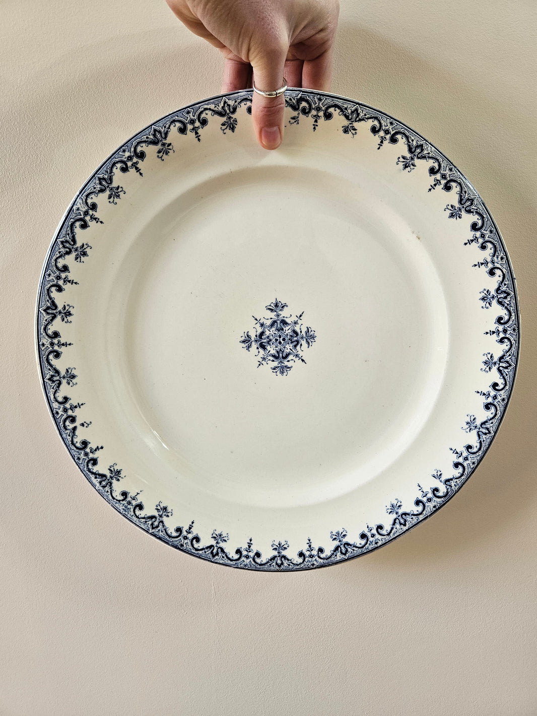 Ancien Plat à œufs (œufrier) Style Terre De Fer - Déco Fleurs - Vintage Collection