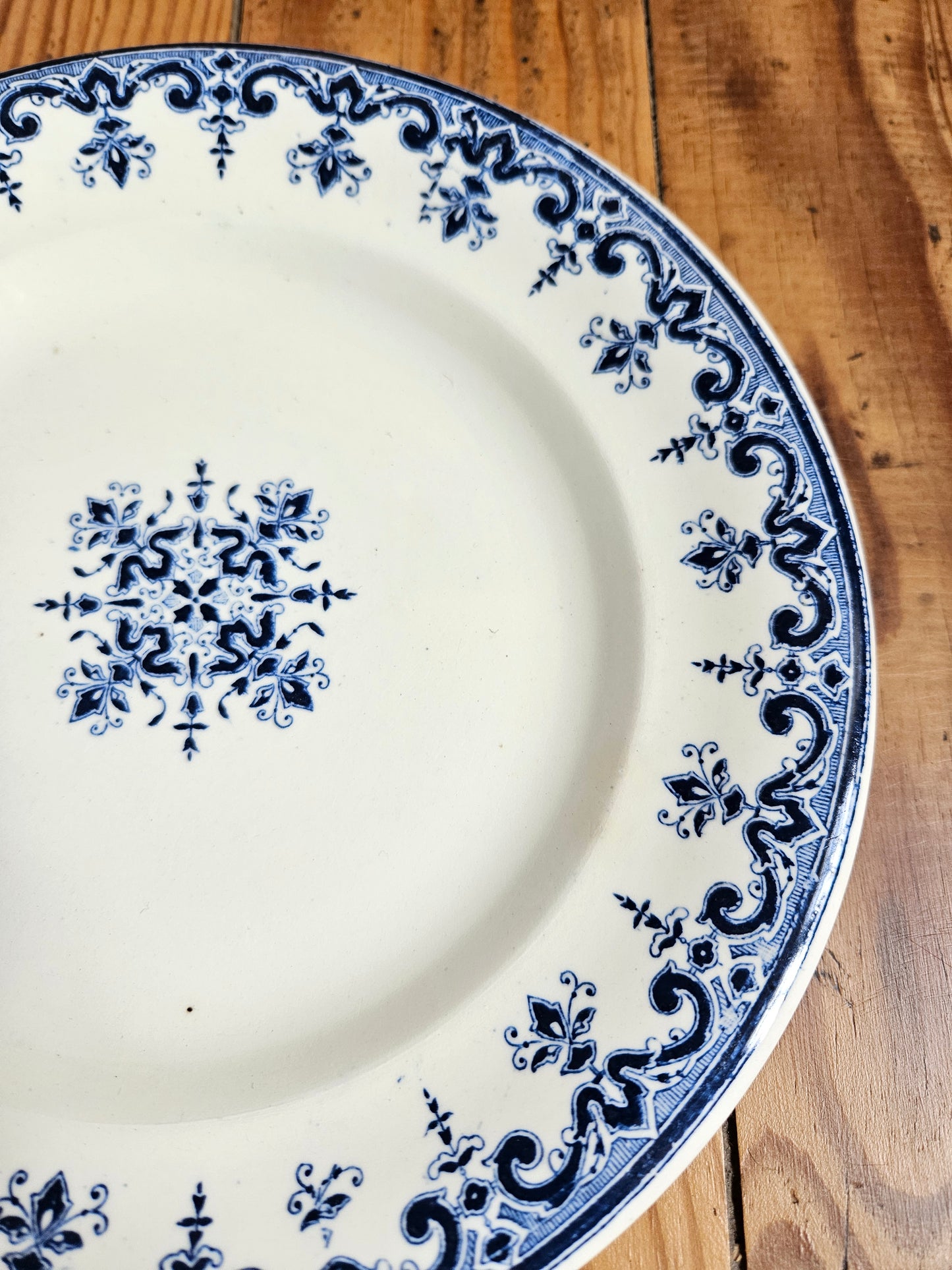 Assiettes plates Clairefontaine, Rouen