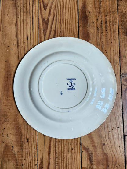 Assiettes plates Clairefontaine, Rouen