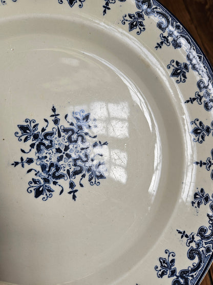 Assiettes plates Clairefontaine, Rouen