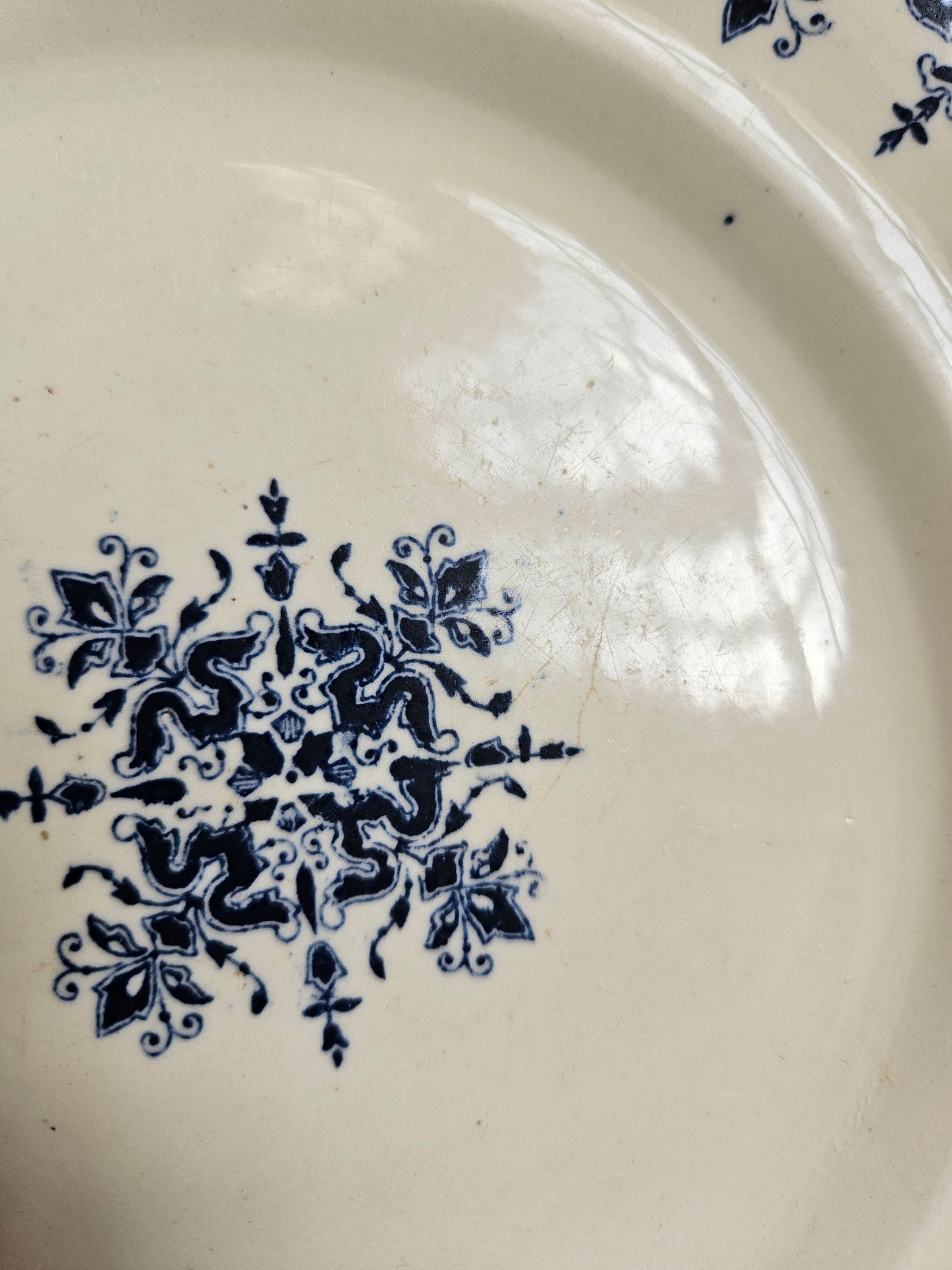 Assiettes plates Clairefontaine, Rouen