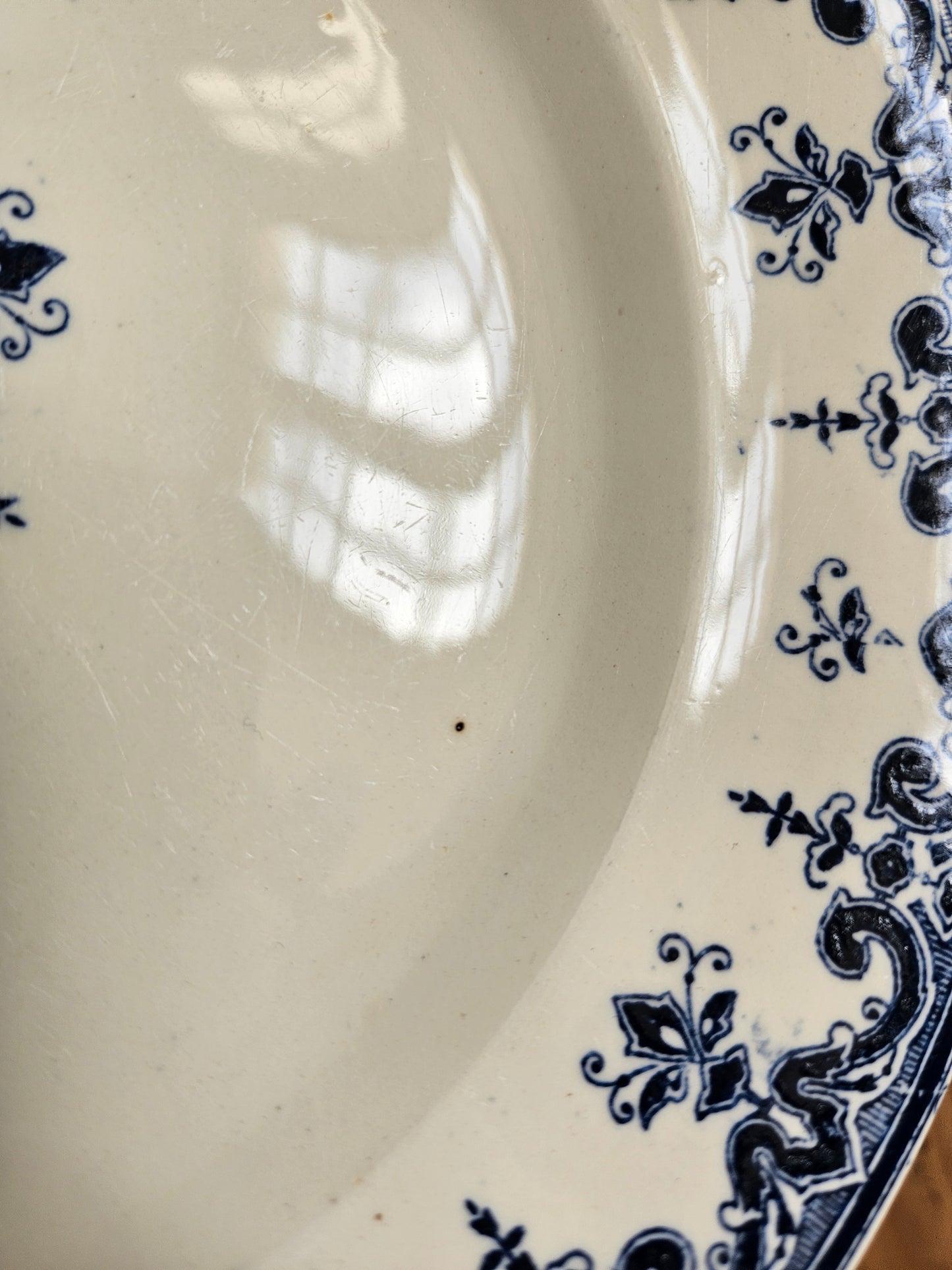Assiettes plates Clairefontaine, Rouen