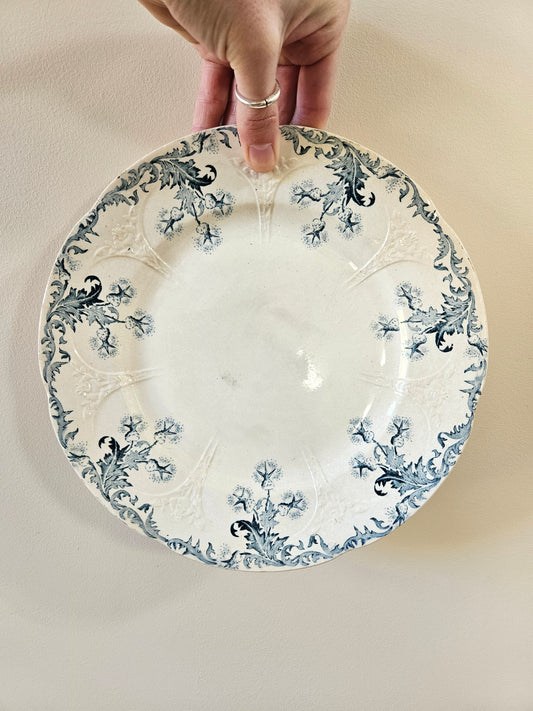 Assiette plate Longwy, Lorrain