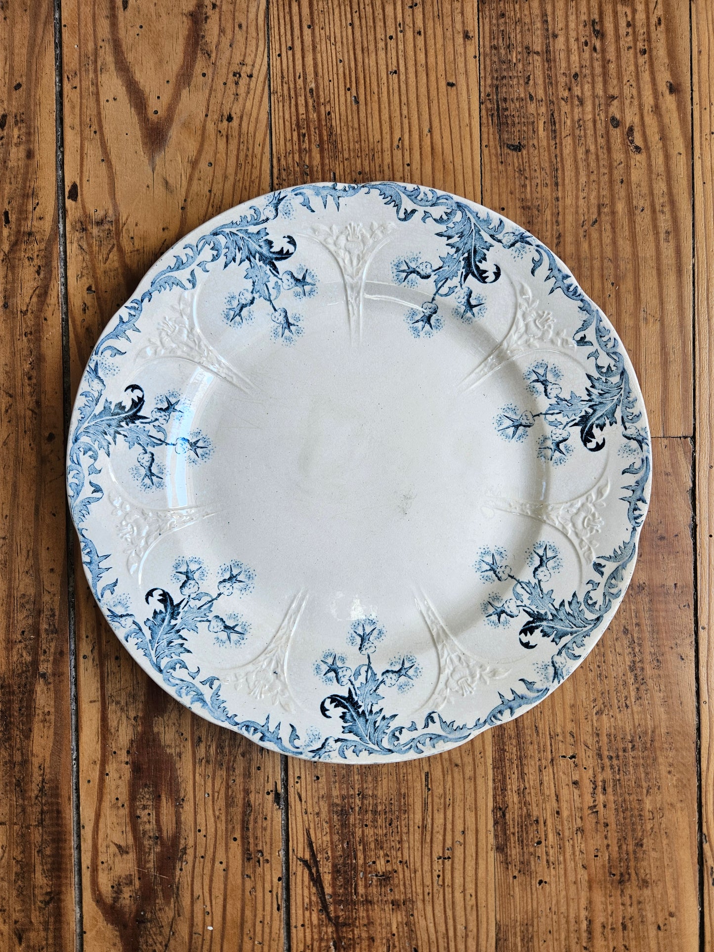 Assiette plate Longwy, Lorrain