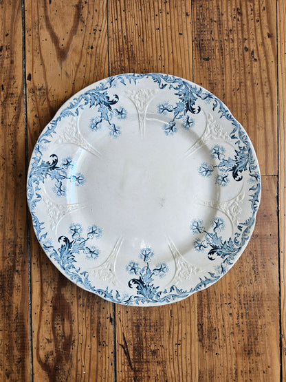 Assiette plate Longwy, Lorrain