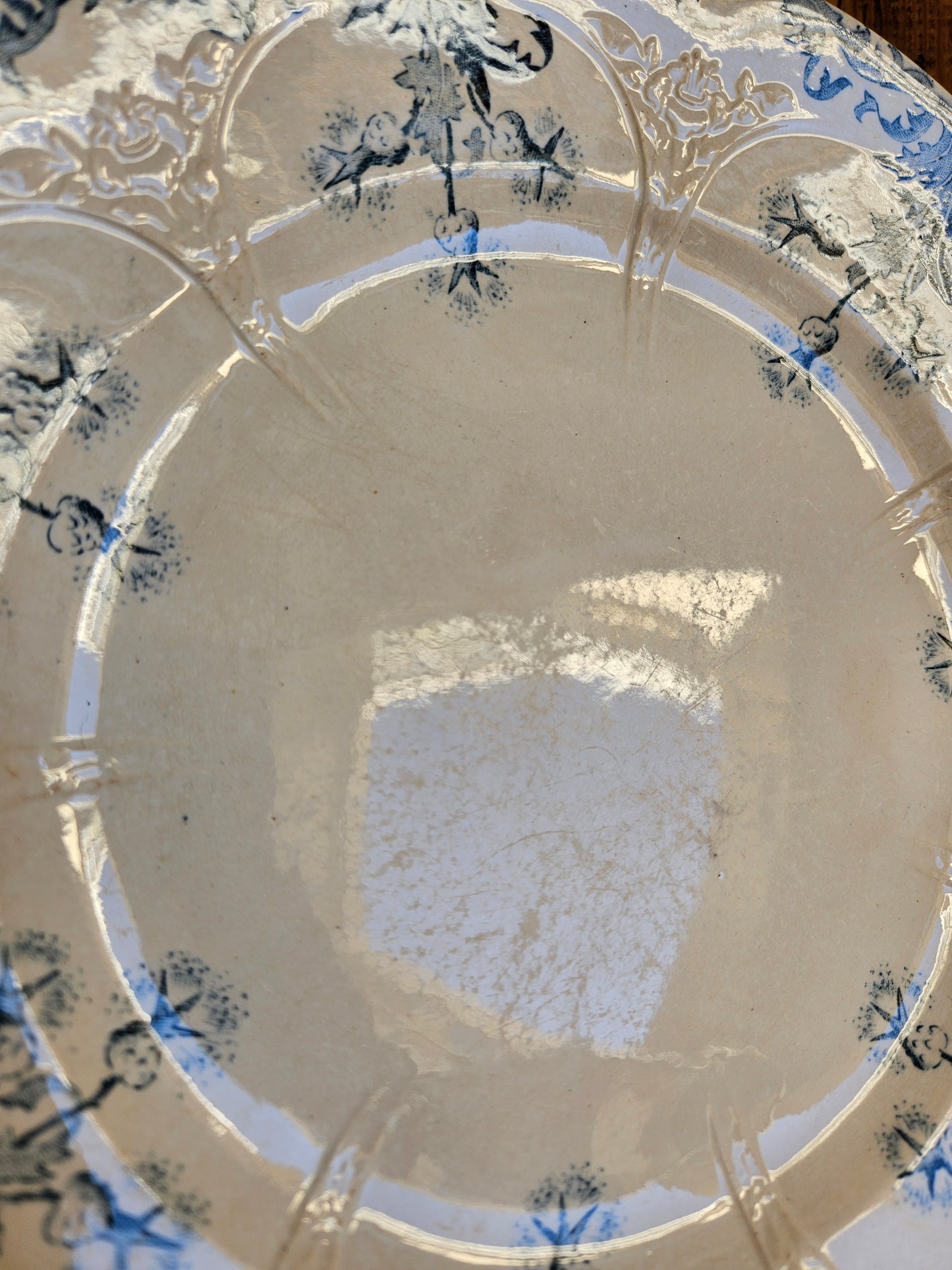 Assiette plate Longwy, Lorrain