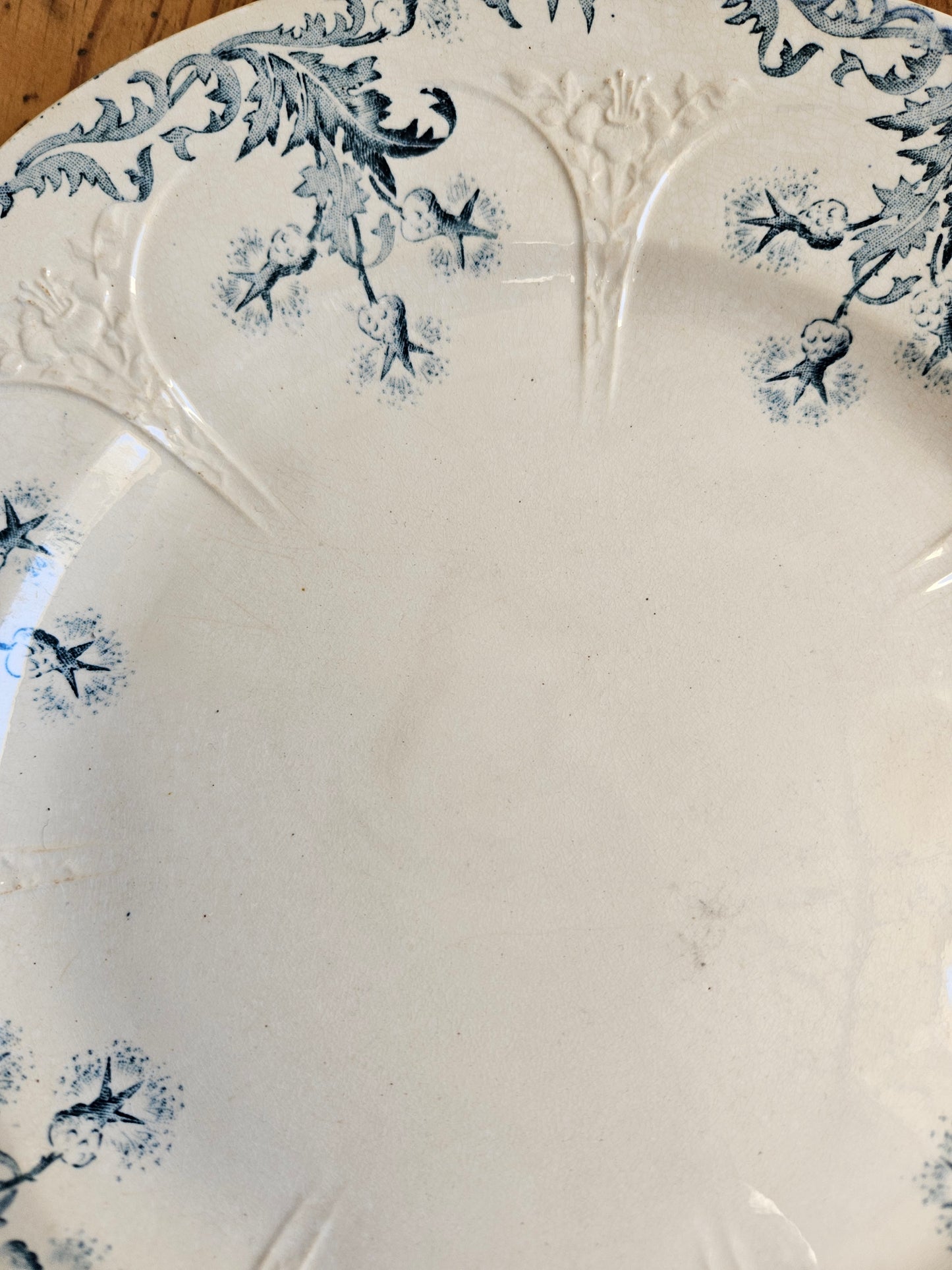 Assiette plate Longwy, Lorrain