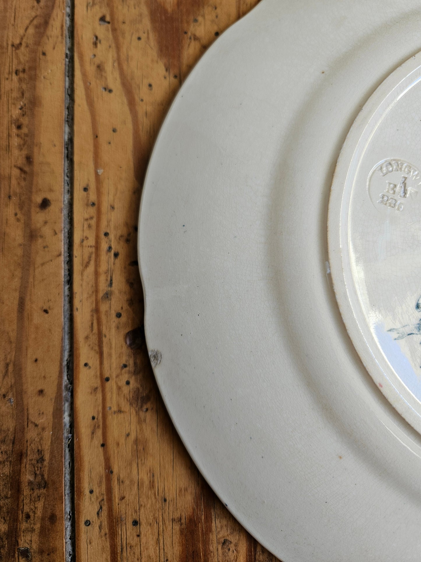 Assiette plate Longwy, Lorrain