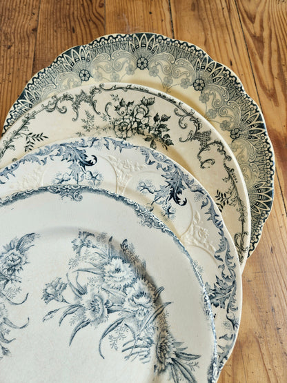 Assiette plate Longwy, Lorrain