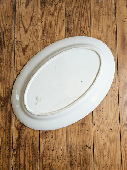 Grand plat ovale Longwy
