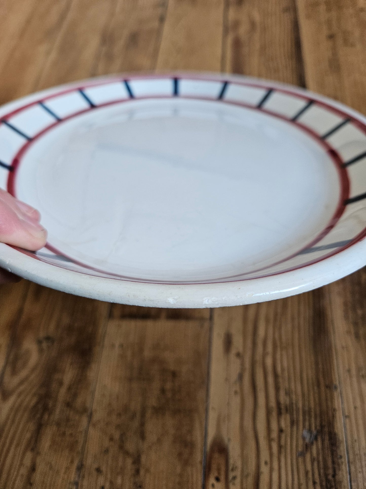 Plat ovale décor basque #2