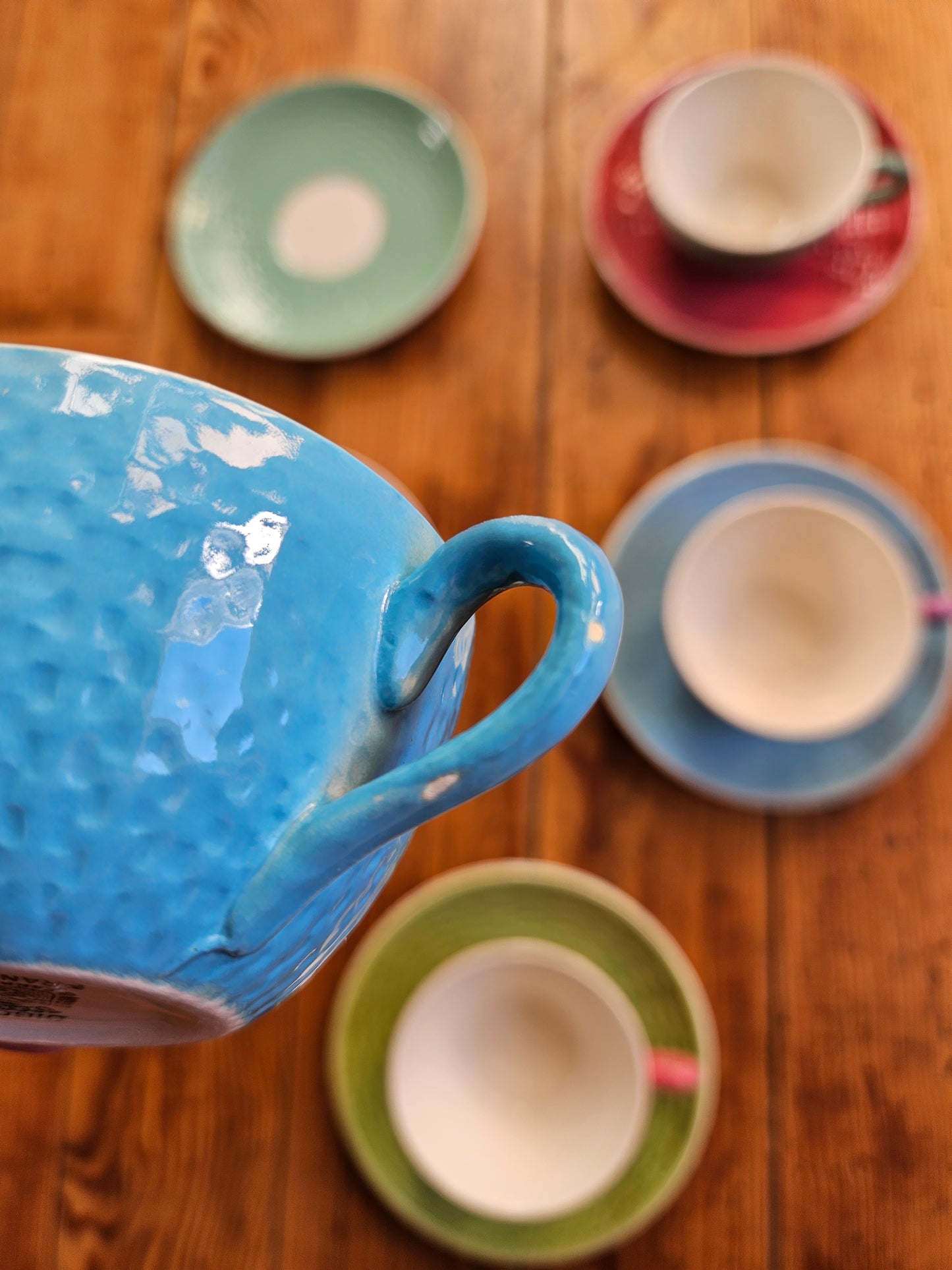 Tasses Digoin multicolores