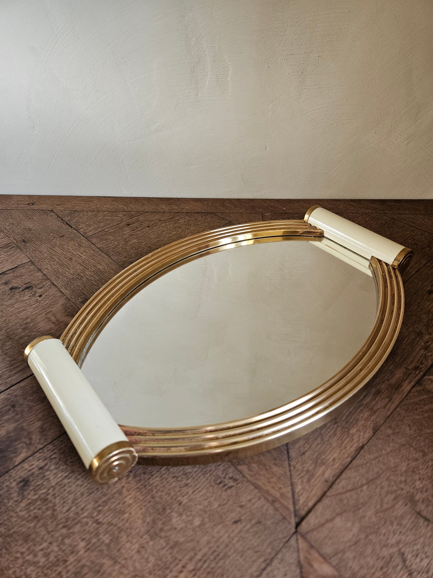 Plateau miroir apéritif Art Déco