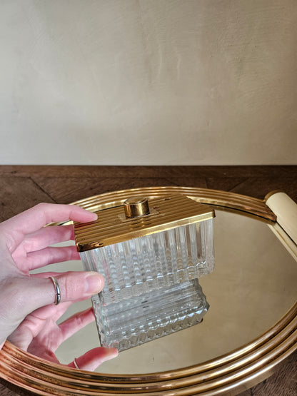 Plateau miroir apéritif Art Déco