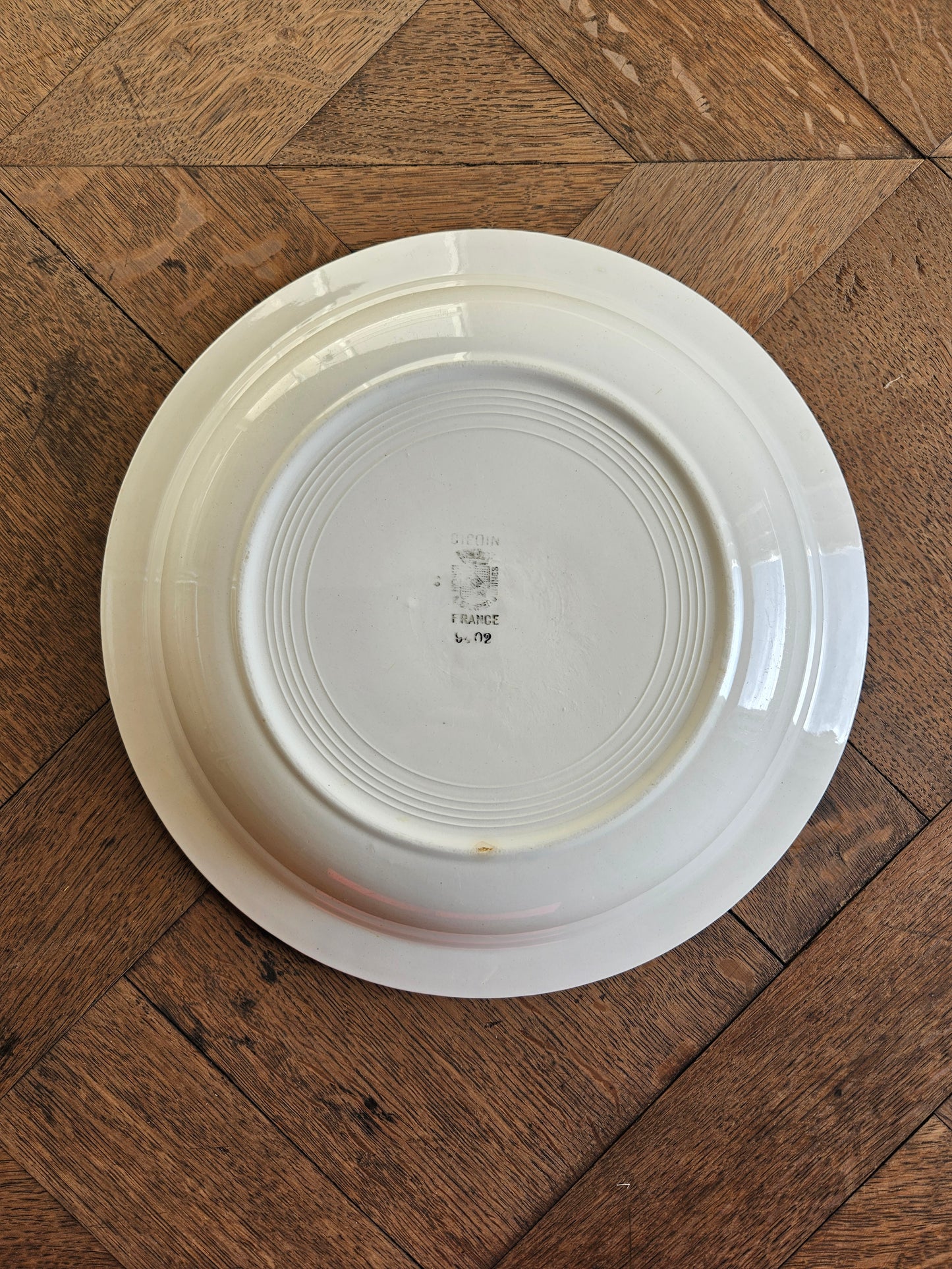 Plat creux Digoin, décor basque