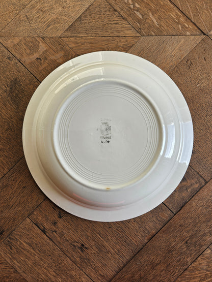 Plat creux Digoin, décor basque