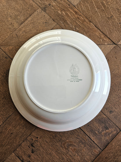 Plat creux Moulin des Loups, décor basque