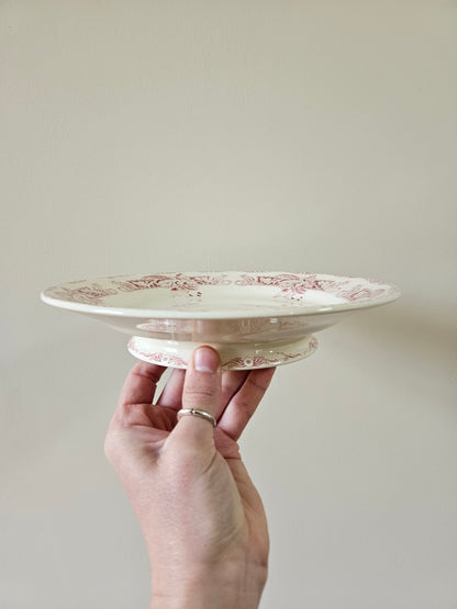 Assiette sur pied Creil et Montereau, Ceylan