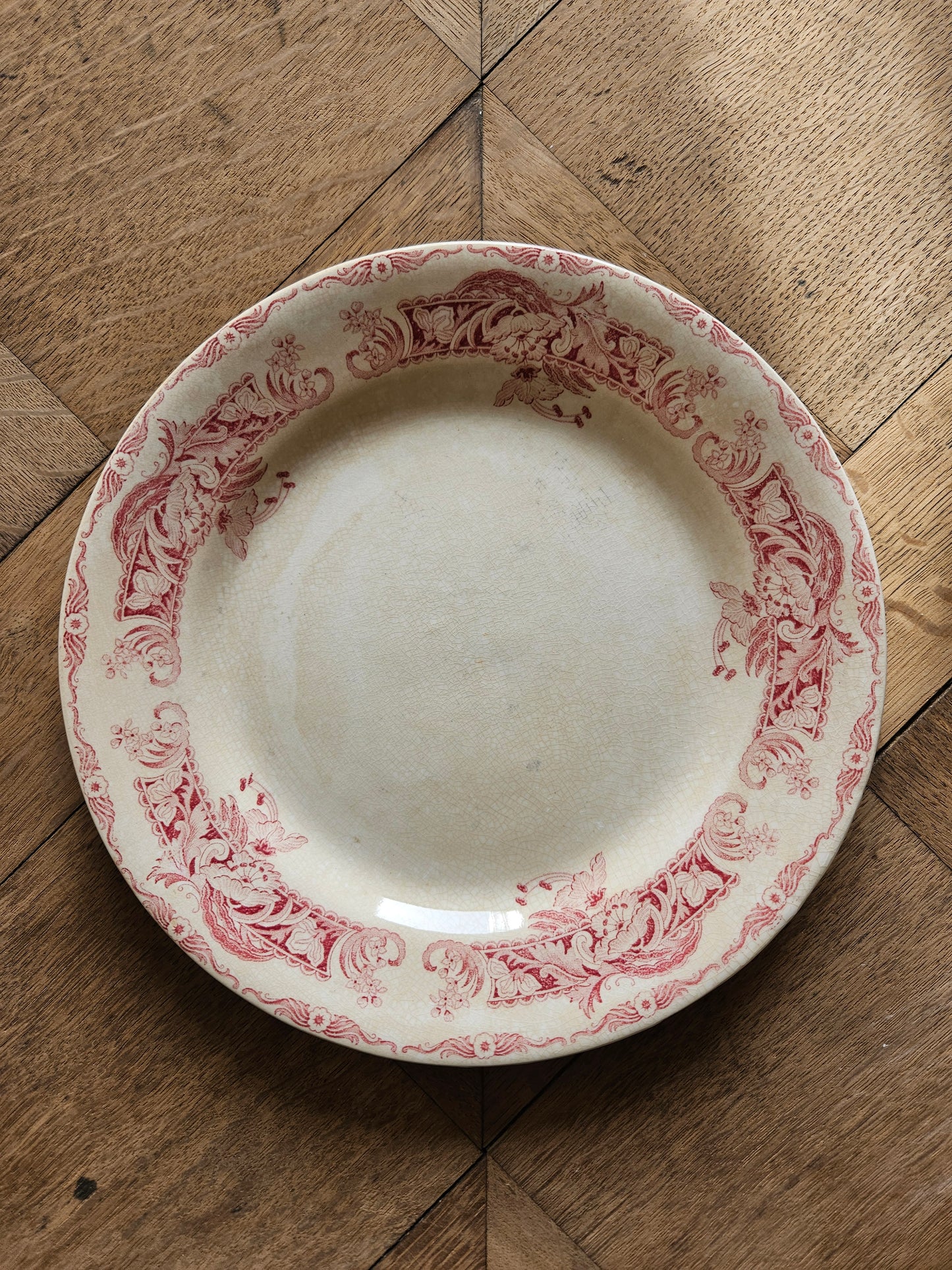 Assiettes plates Creil et Montereau, Ceylan