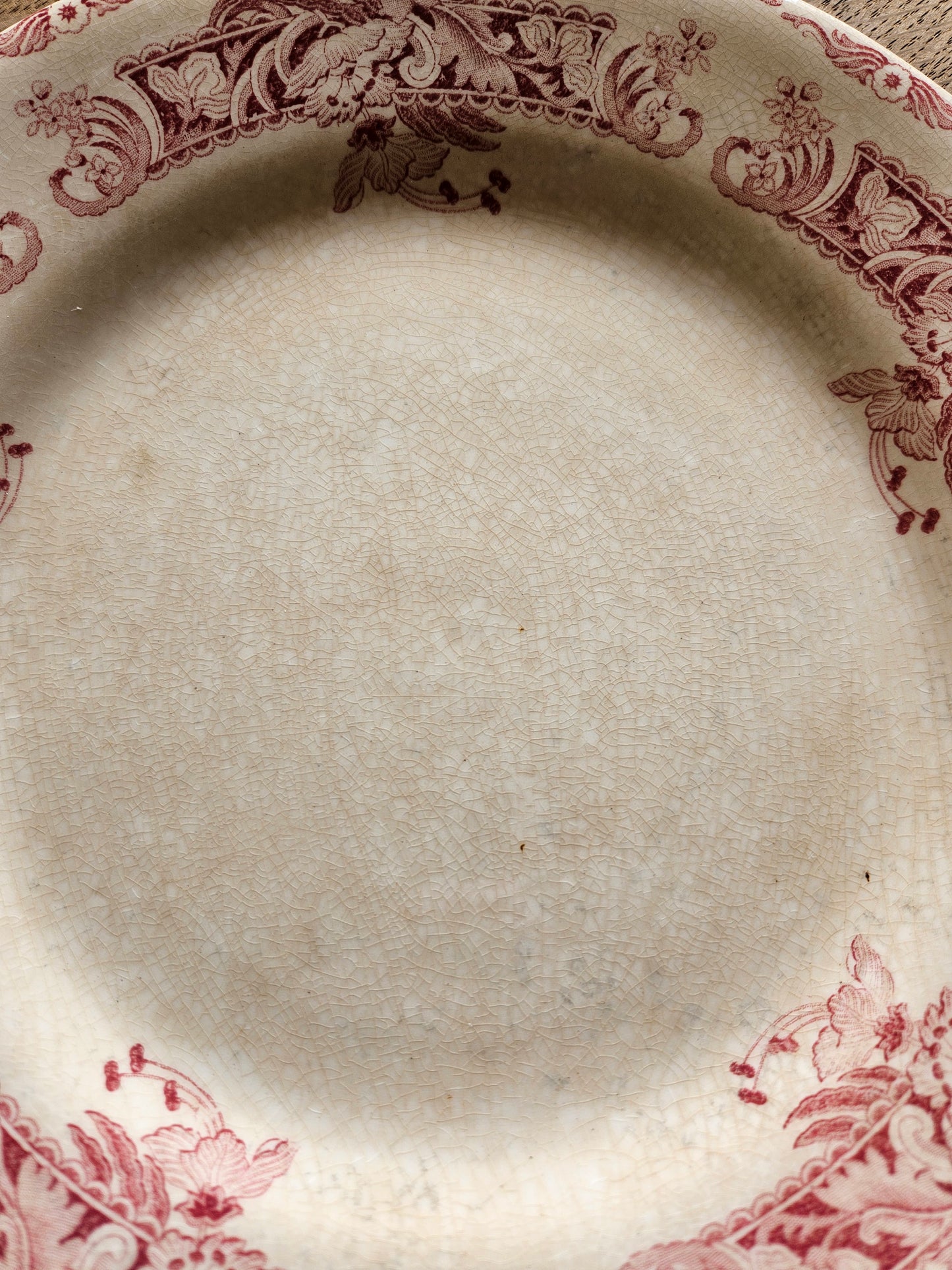 Assiettes plates Creil et Montereau, Ceylan