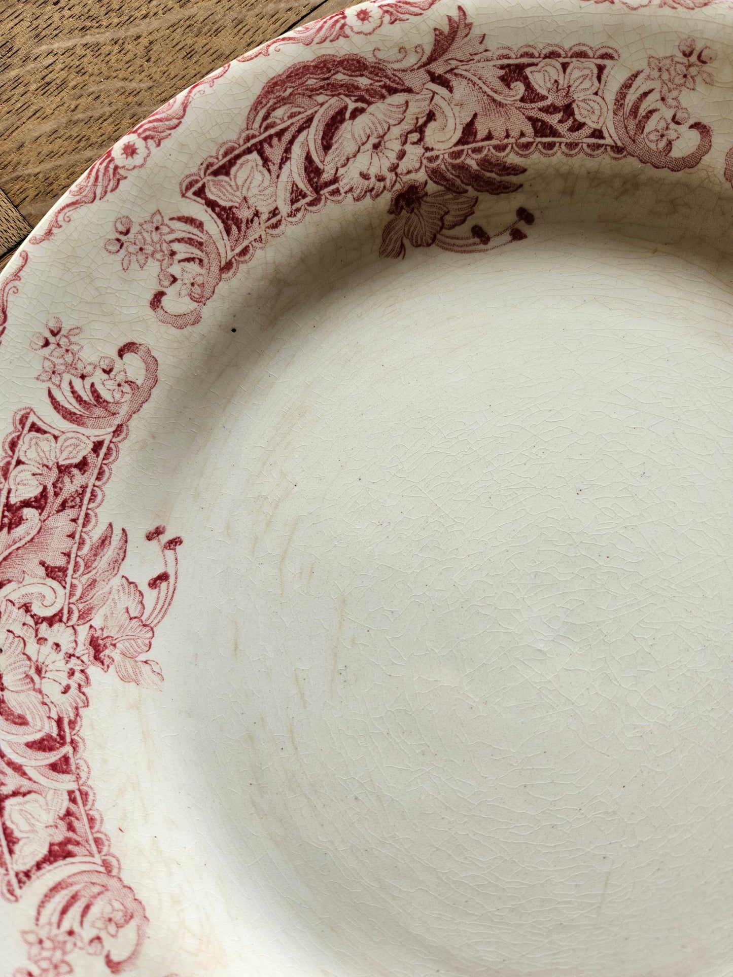Assiettes plates Creil et Montereau, Ceylan