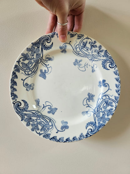 Assiettes plates Clairefontaine, Violettes