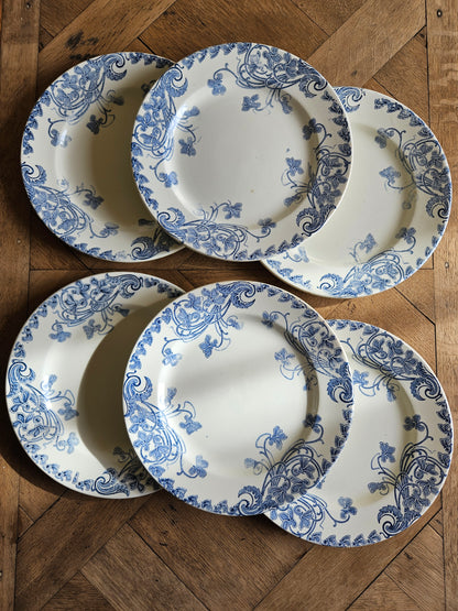 Assiettes plates Clairefontaine, Violettes