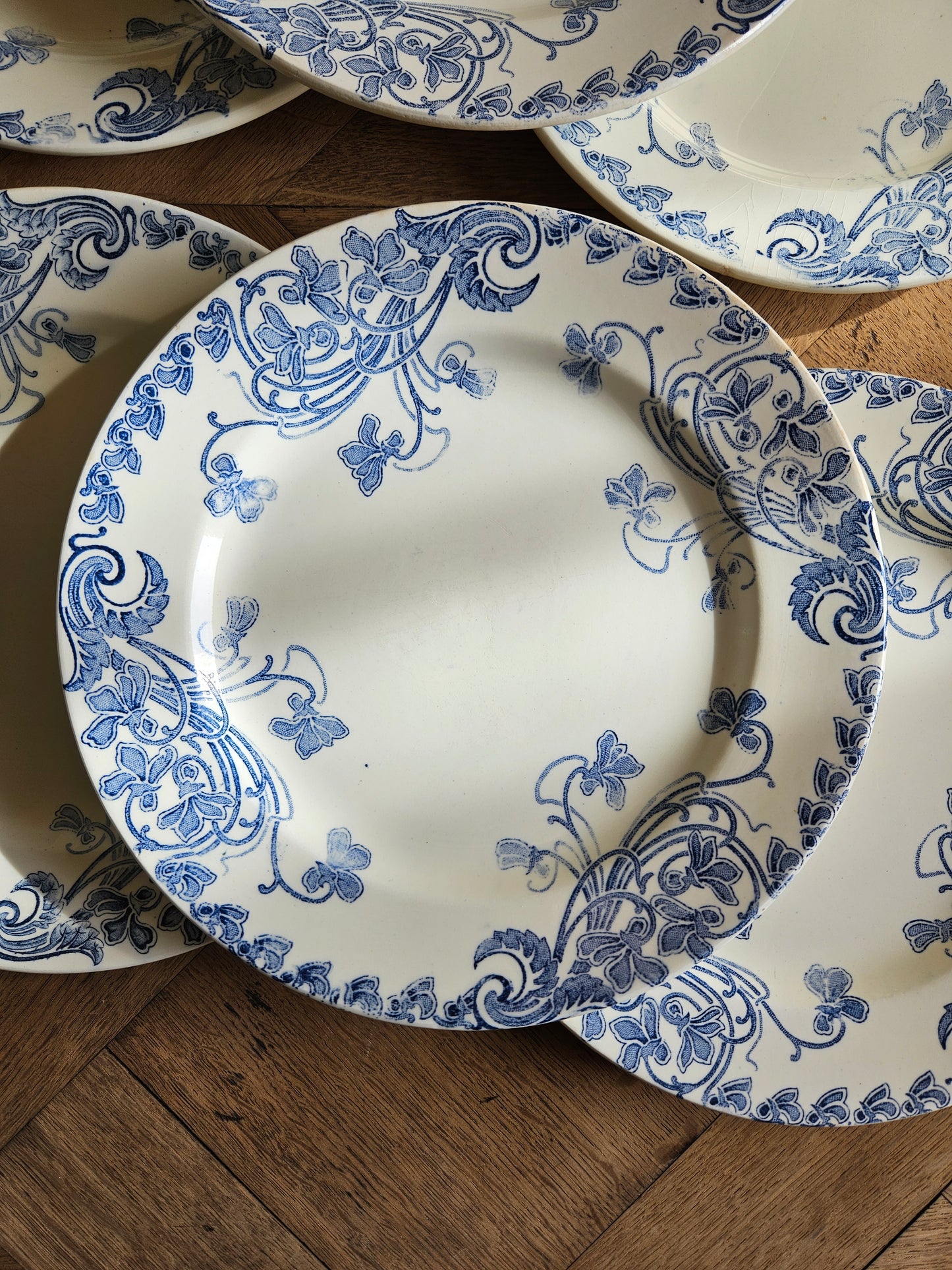 Assiettes plates Clairefontaine, Violettes