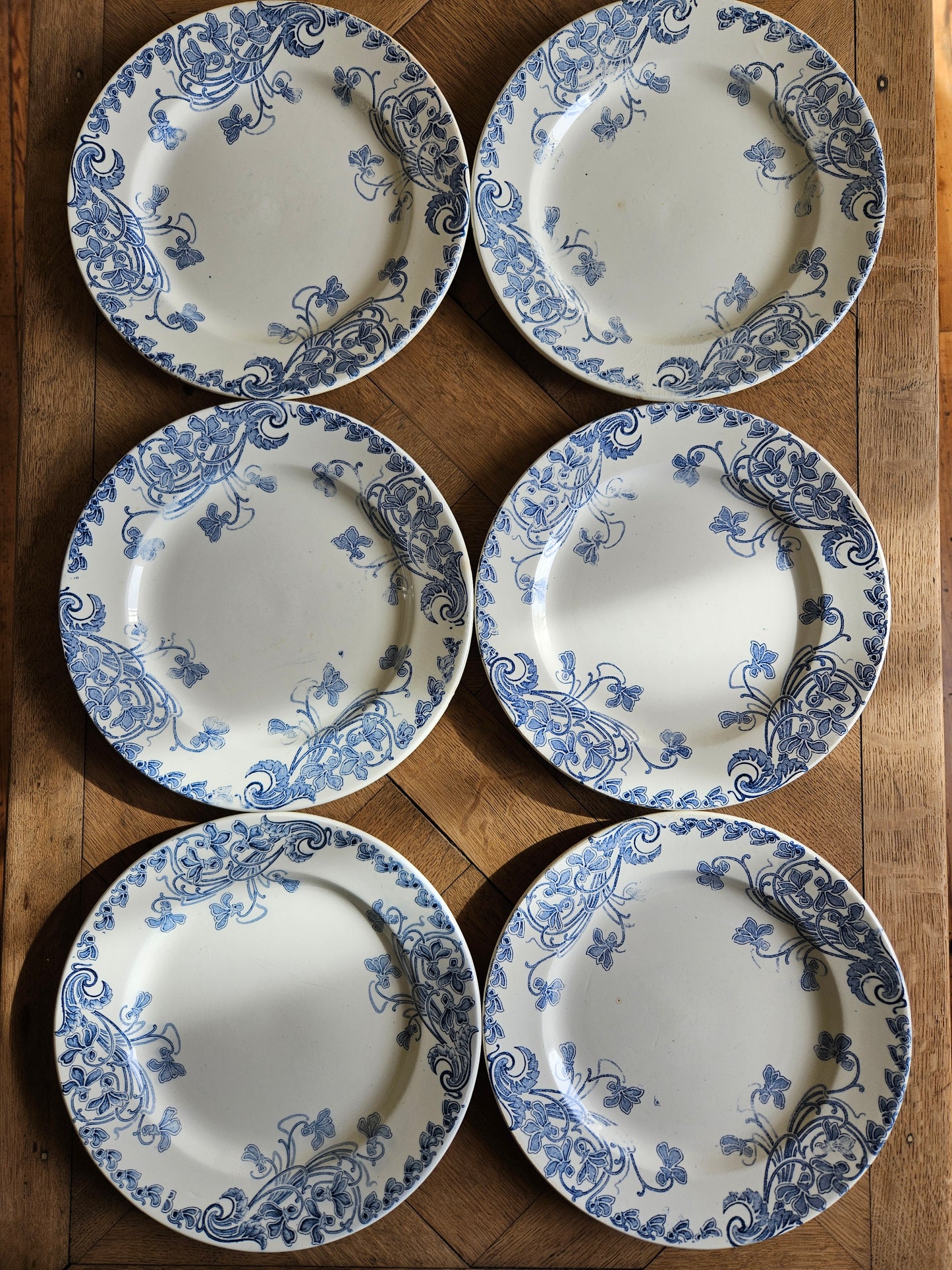 Assiettes plates Clairefontaine, Violettes