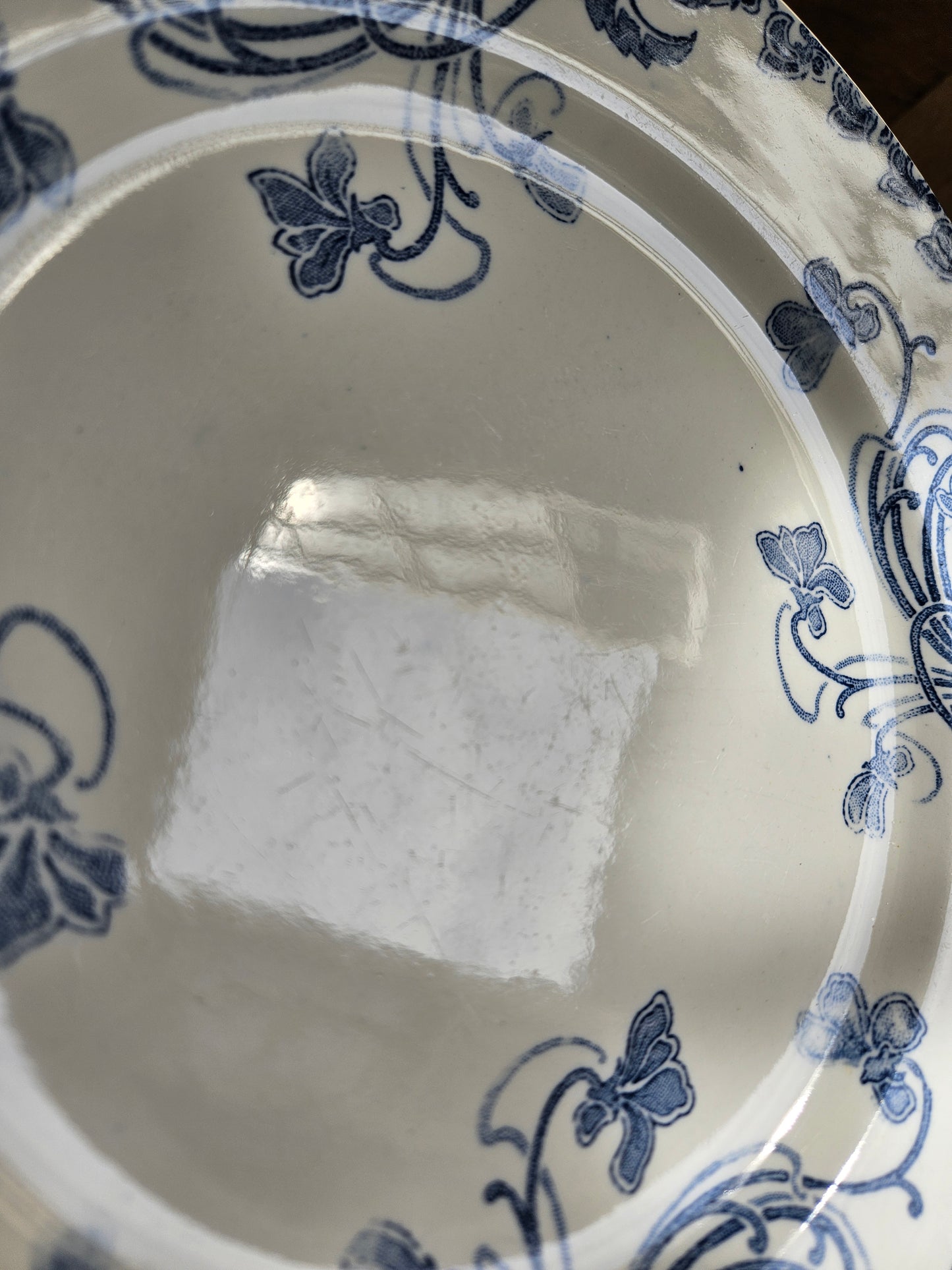 Assiettes plates Clairefontaine, Violettes