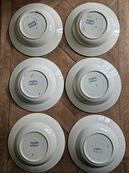 Assiettes creuses U&C Sarreguemines, Groseilles