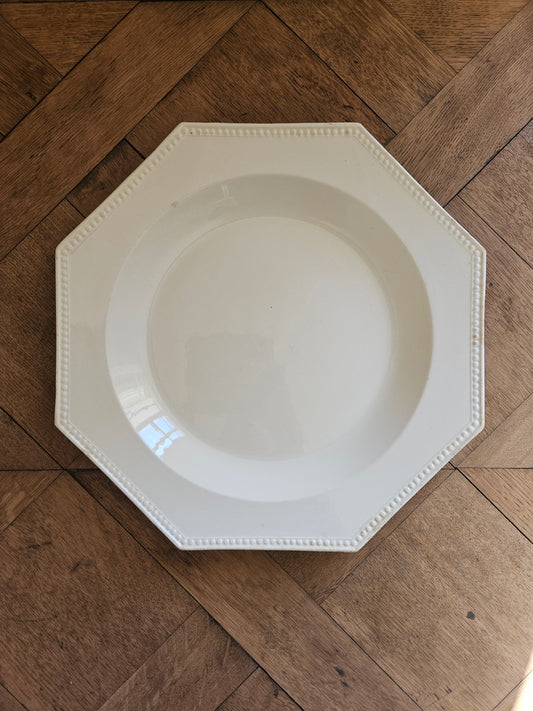 Plat perlé octogonal Montereau #2