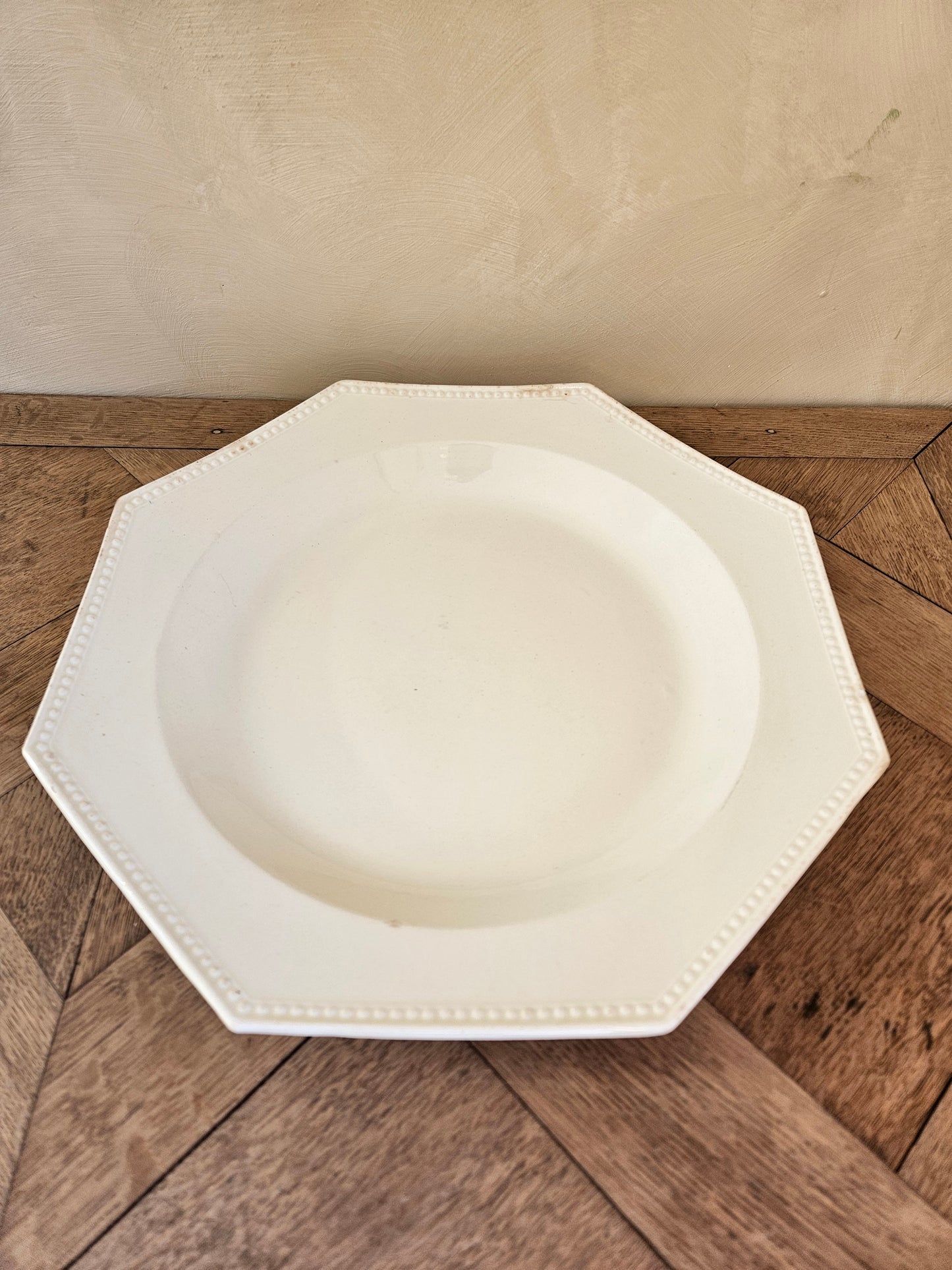 Plat perlé octogonal Montereau #2