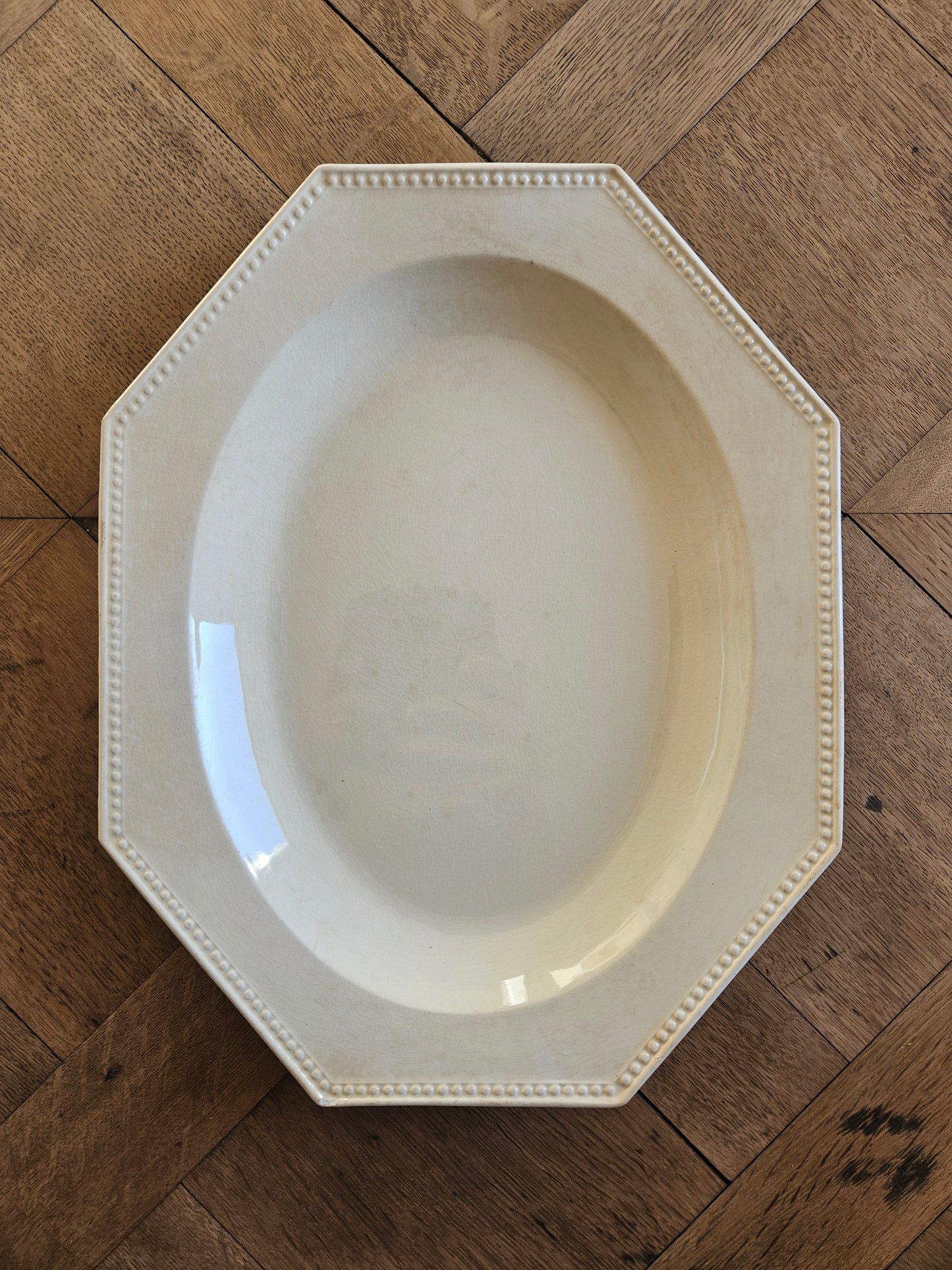 Plat perlé octogonal Montereau #1