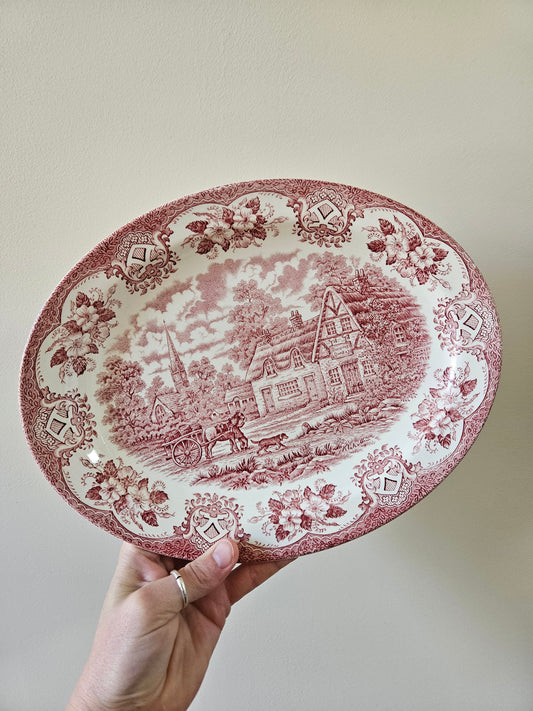 Plat ovale Old Inns Series, Staffordshire