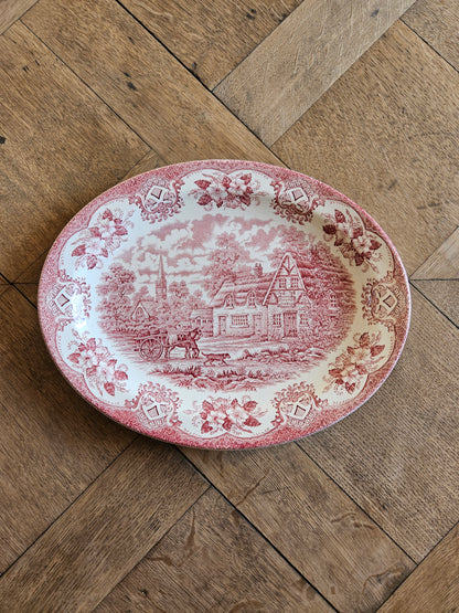 Plat ovale Old Inns Series, Staffordshire