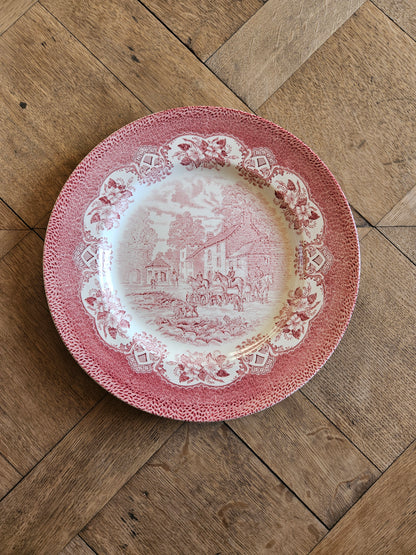 Plat rond Old Inns Series, Staffordshire