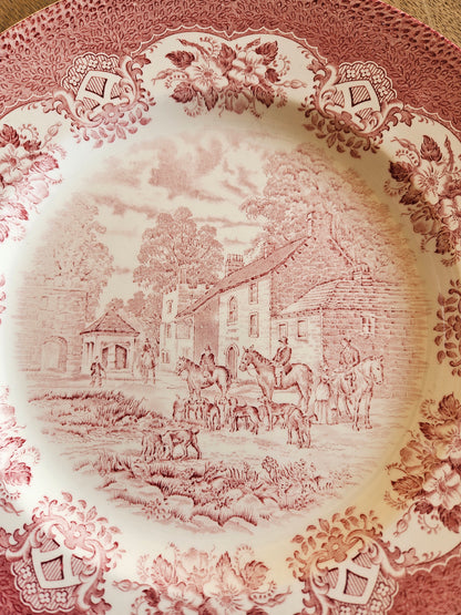Plat rond Old Inns Series, Staffordshire