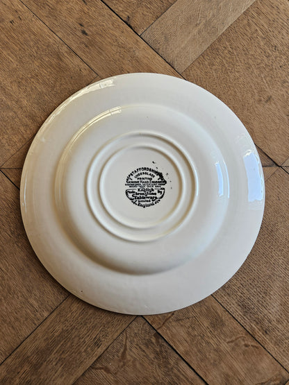 Plat rond Old Inns Series, Staffordshire