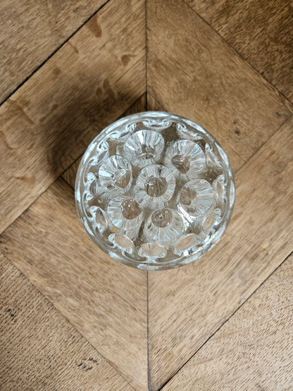 Pique fleurs en verre