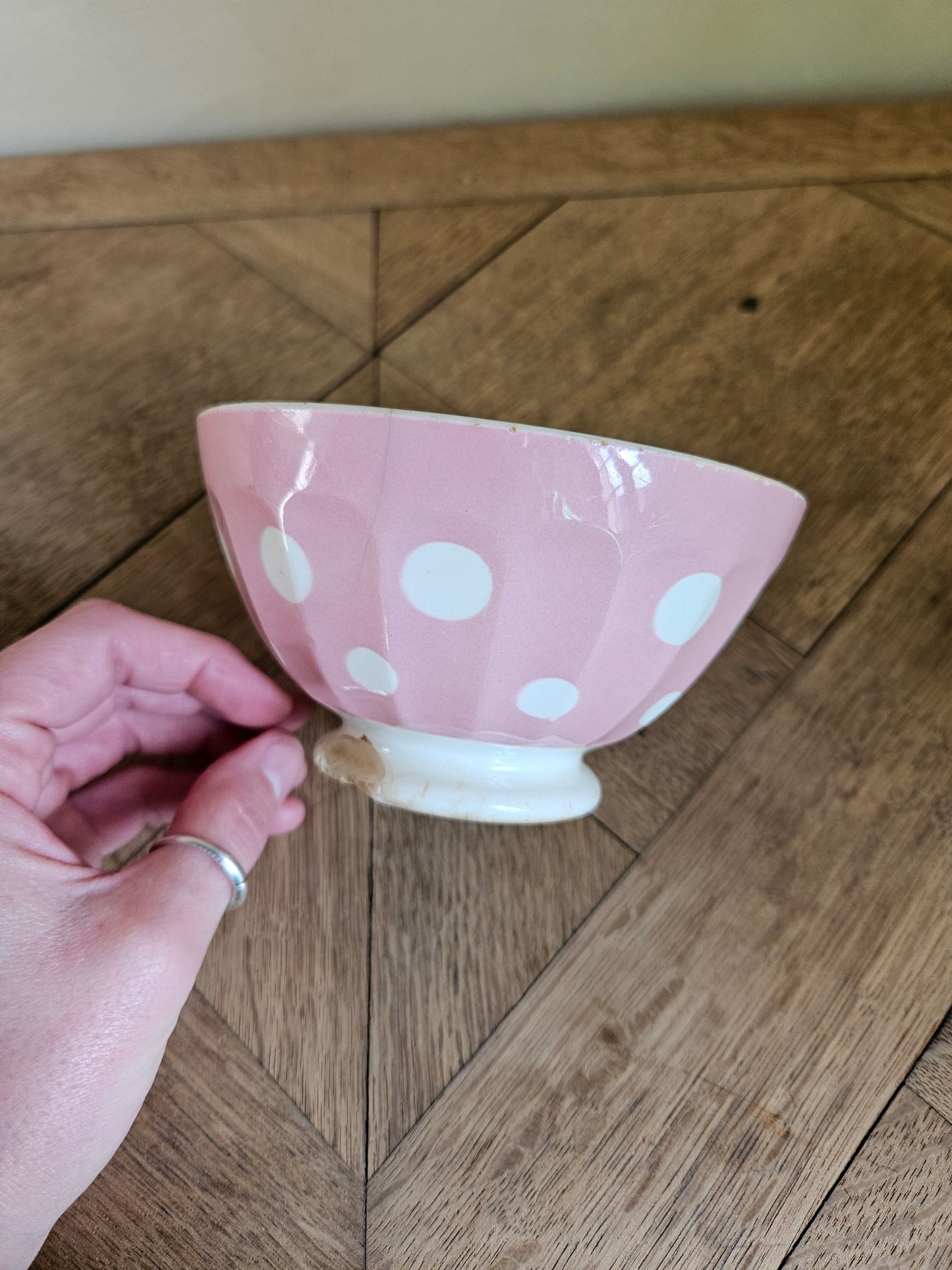 Bols à facettes anciens (abîmés)