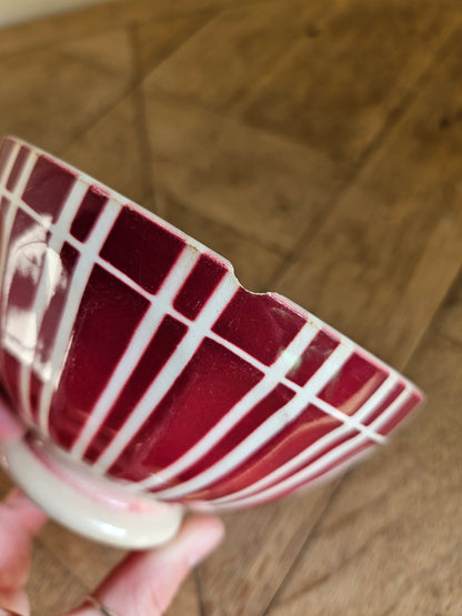 Bols à facettes anciens (abîmés)