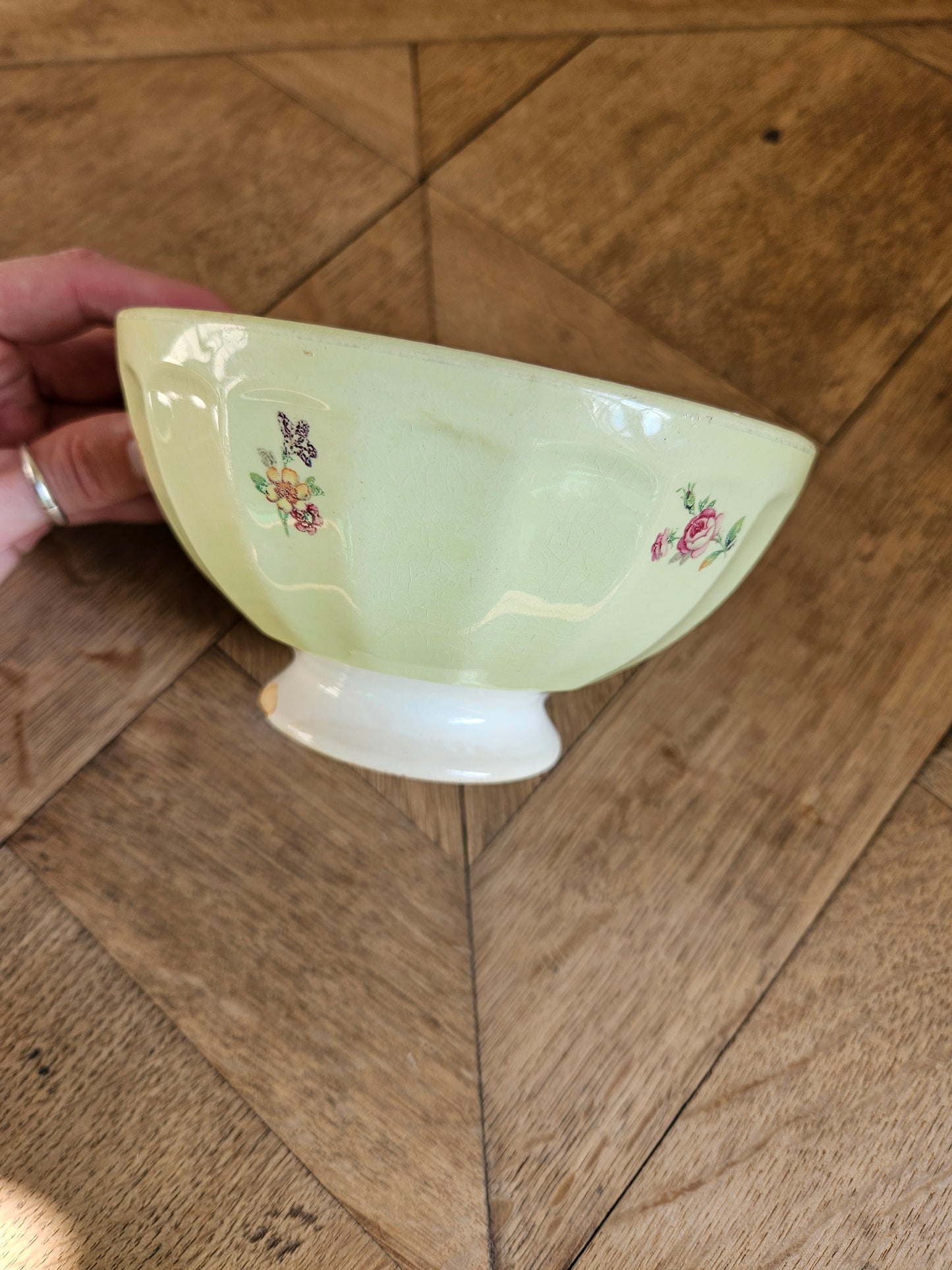 Bols à facettes anciens (abîmés)