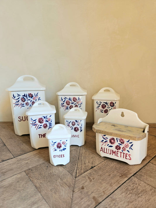 Pots à épices et boîte à allumettes Badonviller, Francine