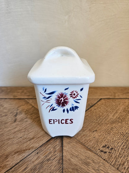 Pots à épices et boîte à allumettes Badonviller, Francine