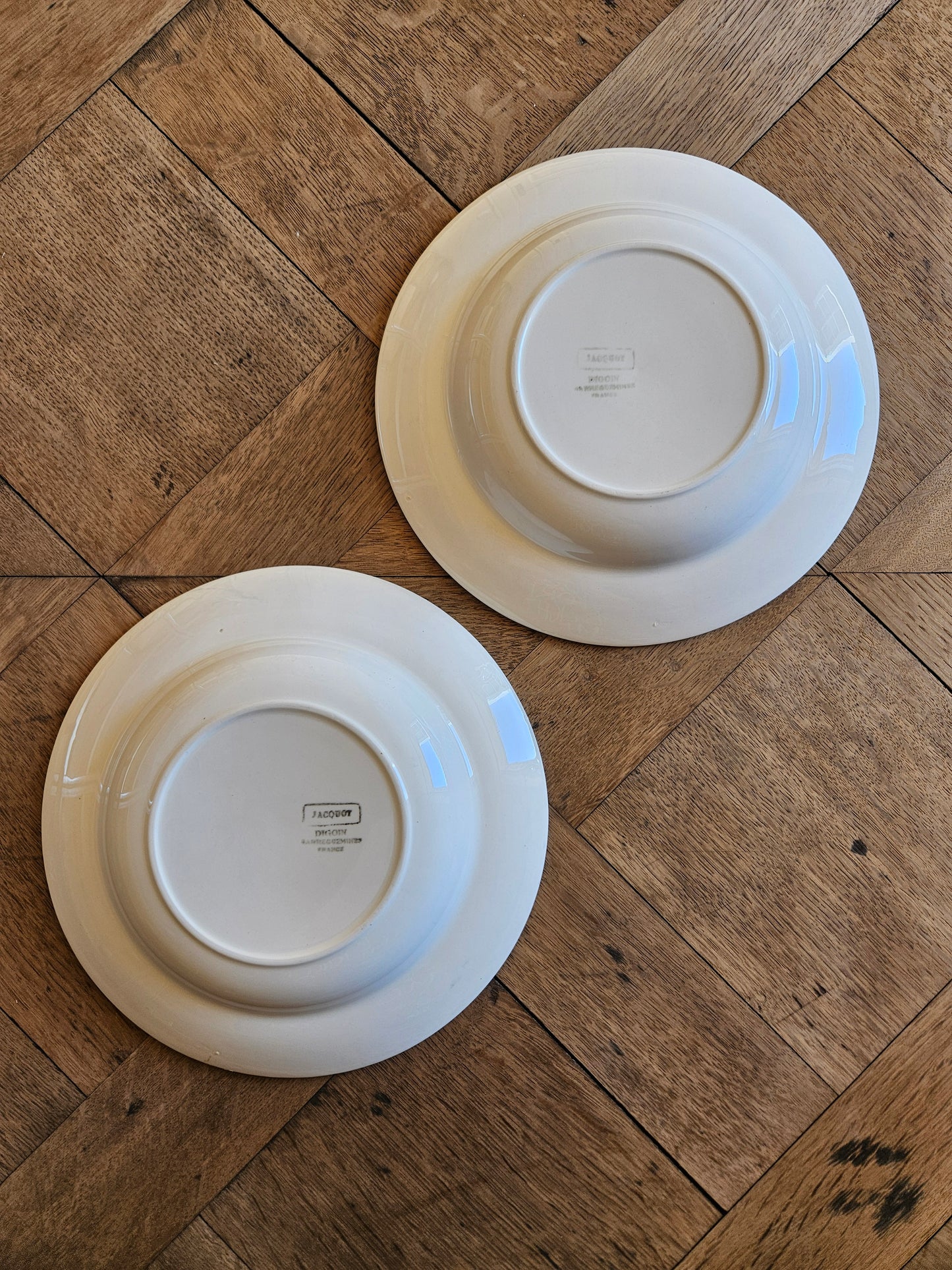 Assiettes creuses Digoin dépareillées