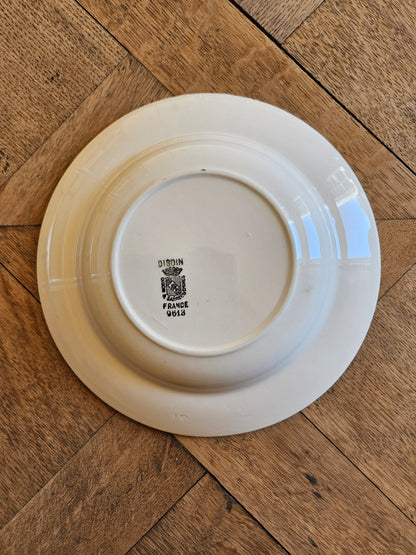Assiettes creuses Digoin dépareillées