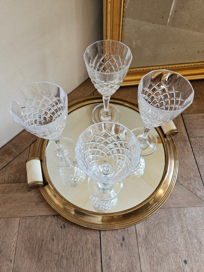 Verres à pied cristal d’Arques, Regina
