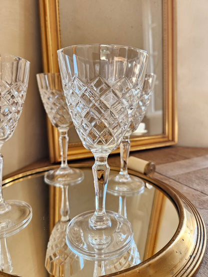 Verres à pied cristal d’Arques, Regina