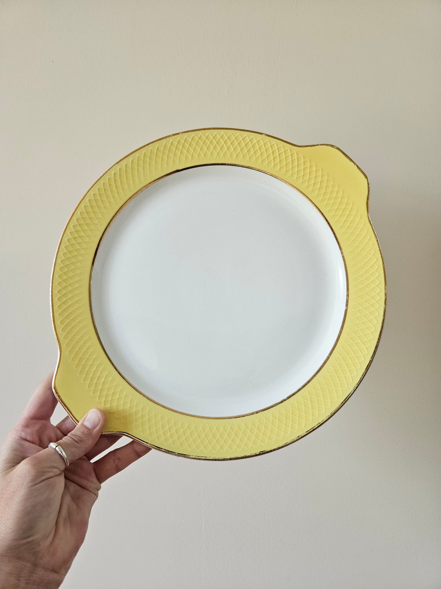 Plat à tarte Moulin des Loups jaune